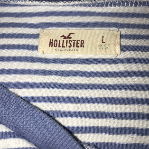 Blue and white strip long sleeve size large - Picture 3 of 3